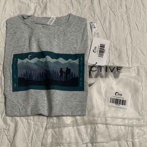NEW ZYIA ACTIVE Ash Hiking Split T. Size XS